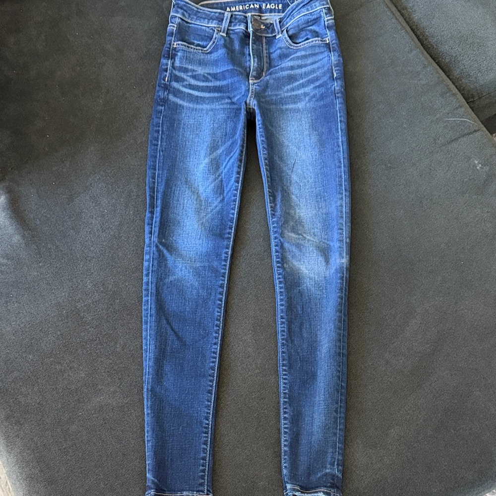 American Eagle Outfitters Women's Medium Blue Skinny Jeans